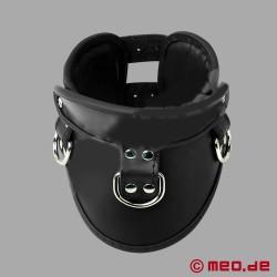 BDSM Posture Collar aus Leder schwarz weiß bei MEO online kaufen