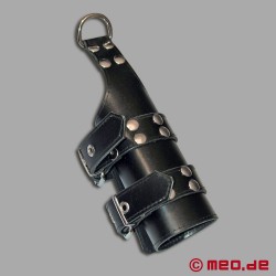 Extra-wide leather suspension restraints