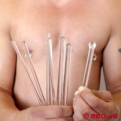 Cock Stuffer: Slät sonde penisplugg av glas