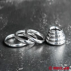 Donut Cock Ring DUKE, inel pentru penis, inel pentru gland din oțel inoxidabil