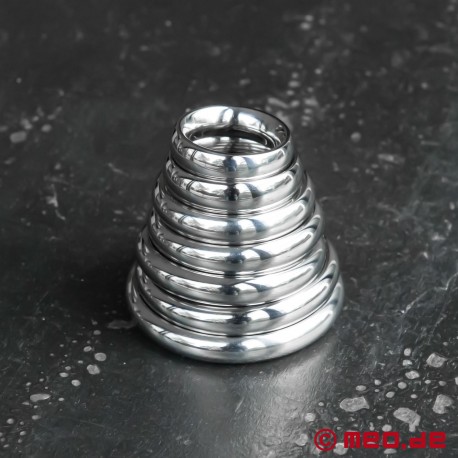 Donut Cock Ring DUKE, Penis Ring, Stainless Steel Glans Ring 