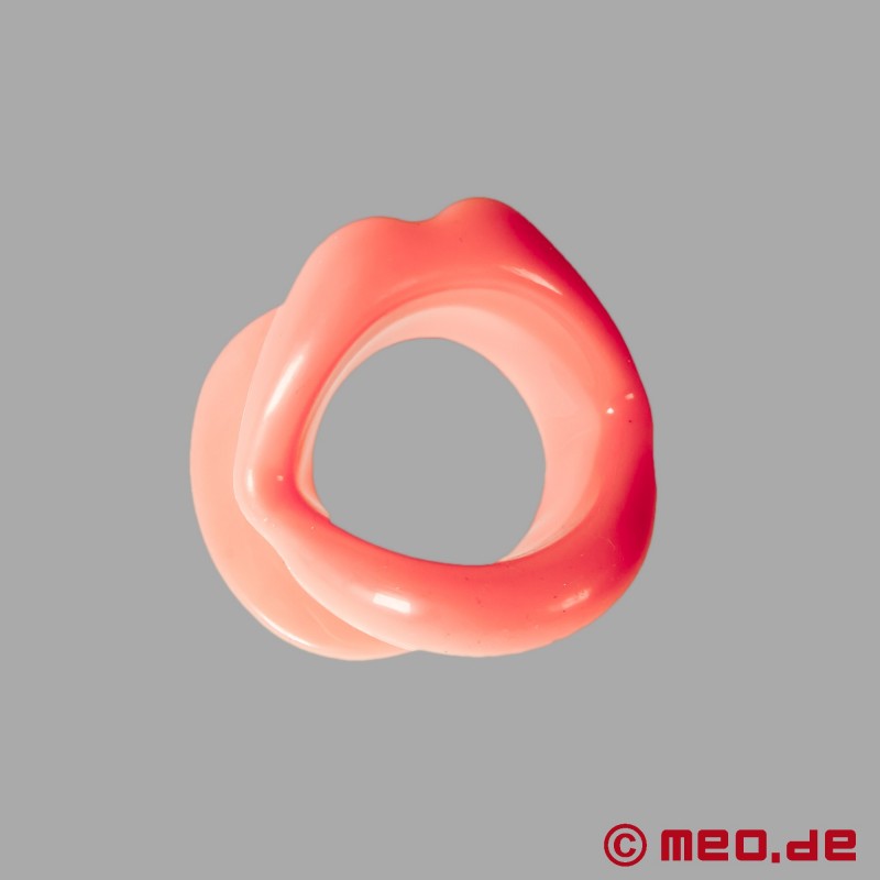 Buze umflate pentru sex oral din silicon roz