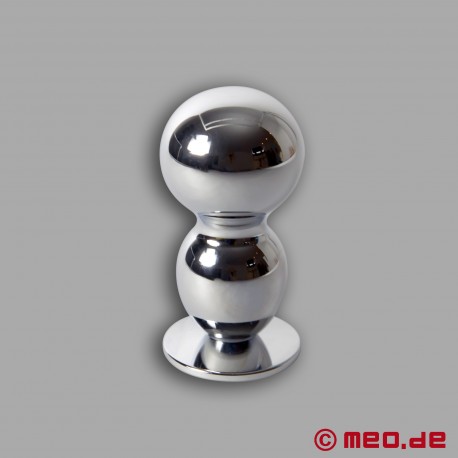 AMOREMEO Buttplug Double Shot in metallo