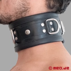 BDSM-halsbånd i lær - Modell Paris