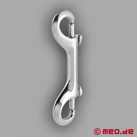 Stainless Steel Double Carabiner Hook - Double Connector