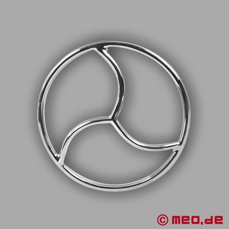 Shibari Bondage Ring i rostfritt stål med Triskele