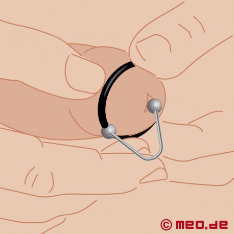 Pierścień na żołądź z barierą dla spermy 3.0 - Elastyczny pierścień na żołądź z barierą dla spermy