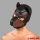 Bad Puppy - Mască pentru câini din neopren - negru/maro