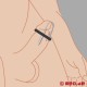 Flexi Little Fucker – Plug pénien avec frein à sperme et anneau de gland 
