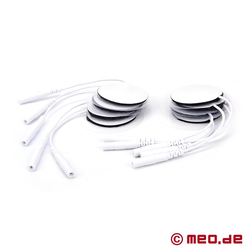 10 pack of round electrodes for penis, ass and balls