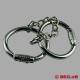 Steel handcuffs with combination lock