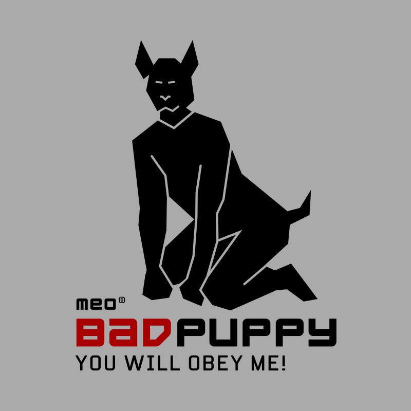 Bad Puppy - Neoprénová maska pre psa - čierna/červená