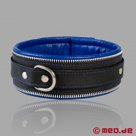 Code Z Bondage Halsband schwarz/blau