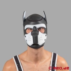 Human Pup - Máscara de neopreno - blanco/negro