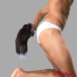 Bad Puppy butt plug with fur tail - Cosplay & Human Pup Play