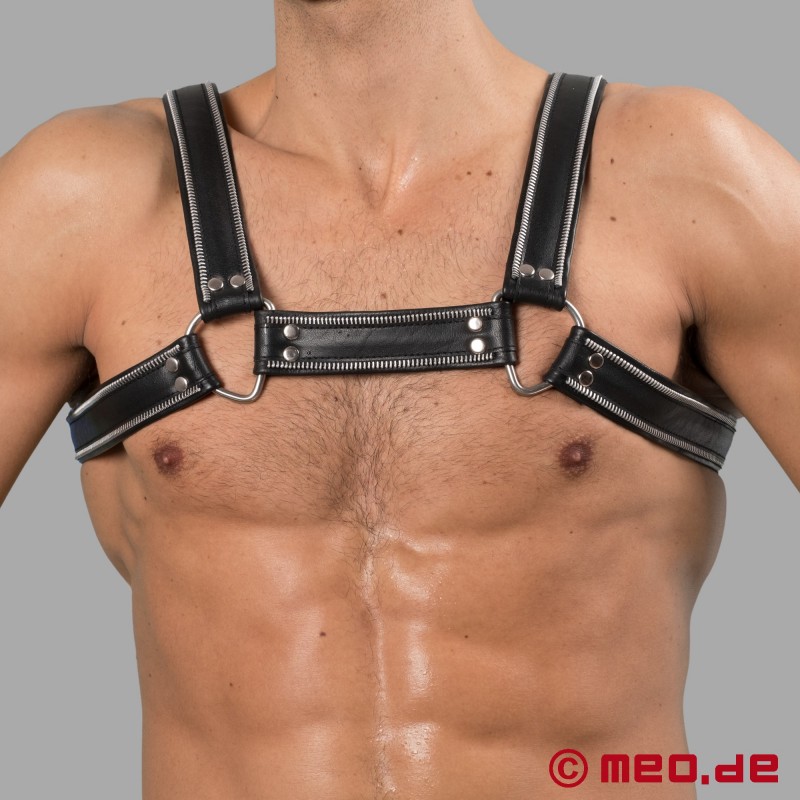 Harness "Macho" - schwarzes Leder