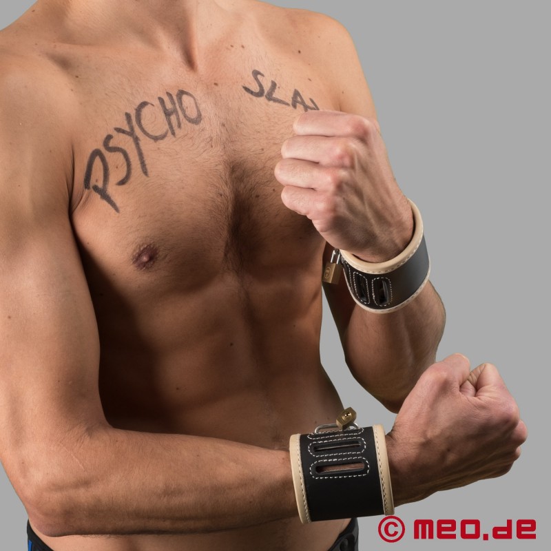 Kajdanki na ręce i kostki "PsychoSlave" Edition Dr Sado