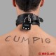 Locking BDSM Leather Collar with Time Lock