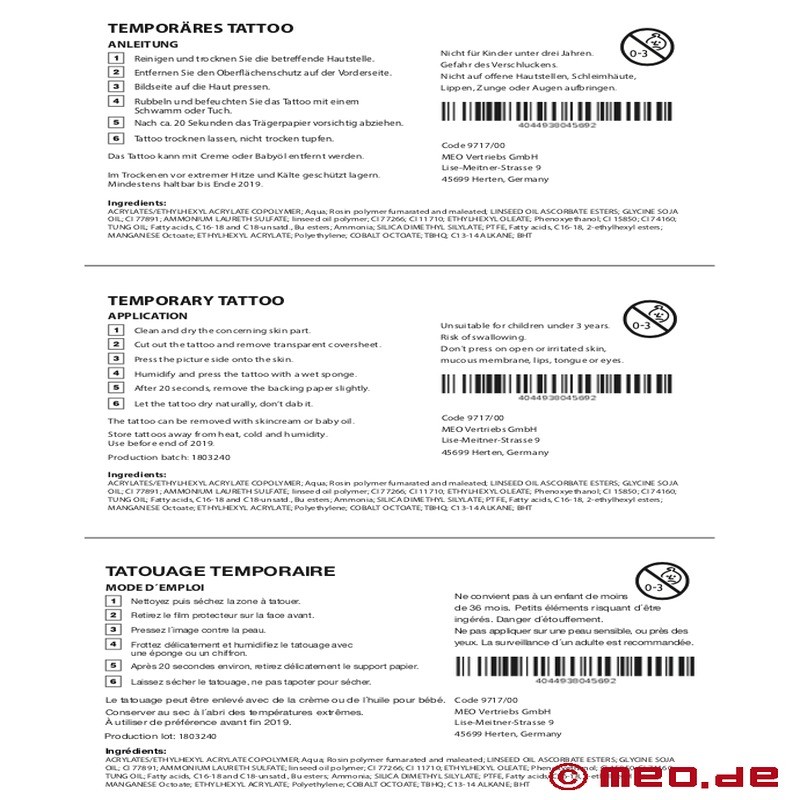 Tatuagens temporárias de bondage BDSM - 10