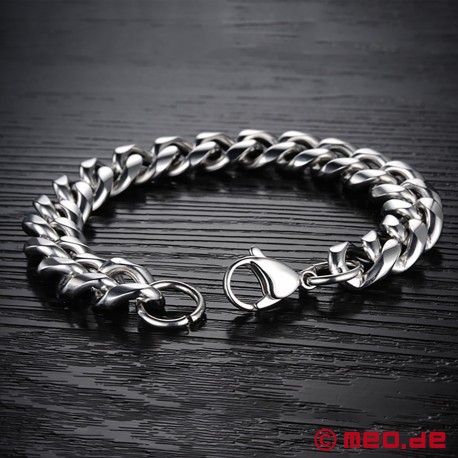 Chunky stainless steel bracelet for men 