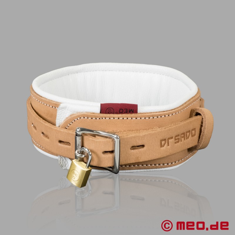 Lockable Leather Collar - Dr. Sado Edition
