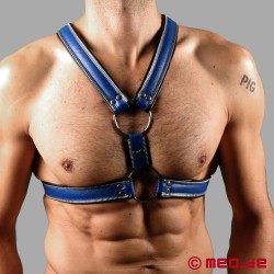 Bondage Harness "Berlin" - schwarz/blau