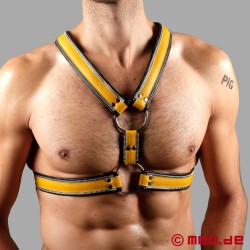 Uprząż Bondage Harness "Berlin" - czarna/żółta