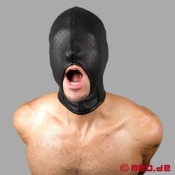Kožená maska s veľkým otvorom na ústa - Cock Sucker