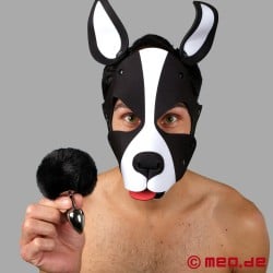 Bad Puppy Buttplug Pompon - черен