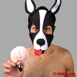 Kanin butt plug Pompon - aprikos