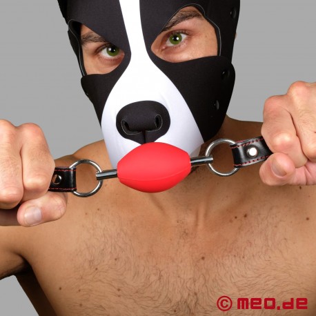 Perfect BDSM Gag in red - Oval Ball Gag
