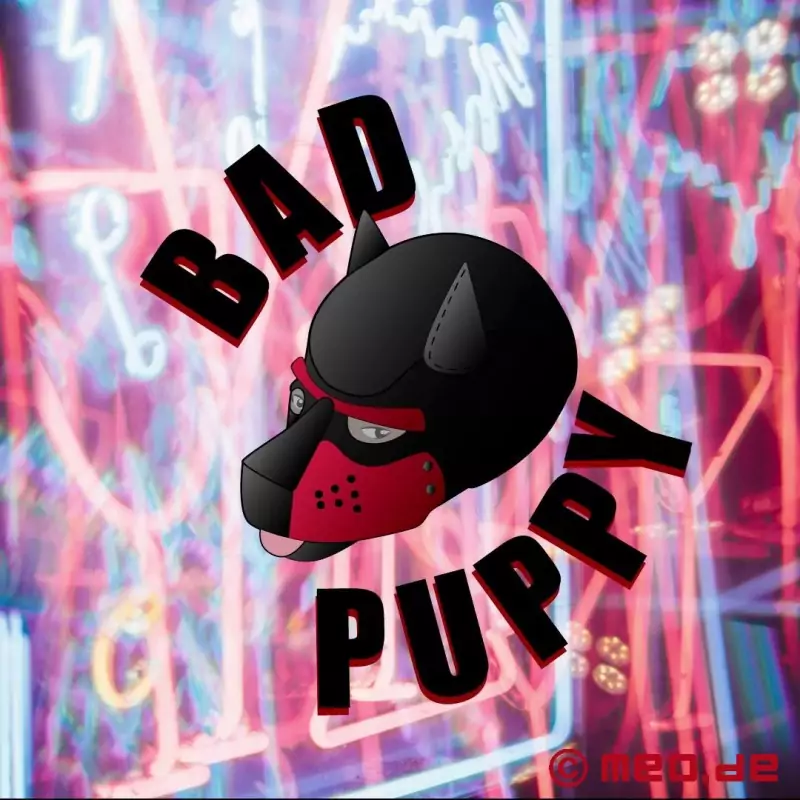 Bad puppy - Neopreenist koeramask - must/pruun