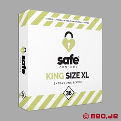 Safe - King Size XL-kondomer - eske med 36 kondomer