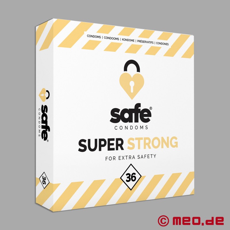 Safe - itin stiprūs prezervatyvai - 36 prezervatyvų dėžutė