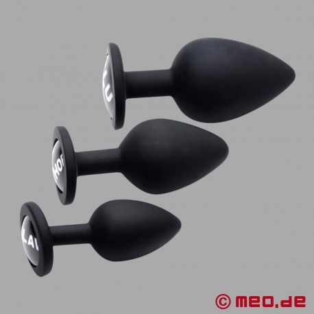 Slavbestraffning: Butt plug of Shame - Set om 3
