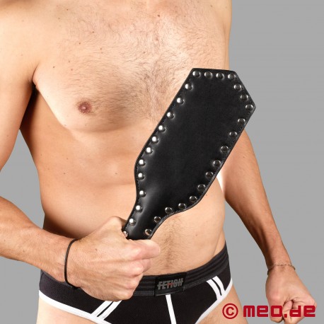 SM leather paddle with studs for hard spanking