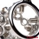 Bolted Chastity Cage with Spikes