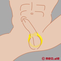 The Bullring - Inel galben de silicon pentru penis pentru o erecție și mai tare