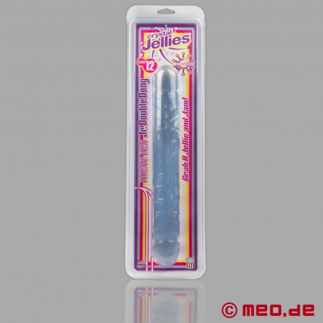 Crystal Jellies Double Dildo - 12 Inch Jr. Double Dong