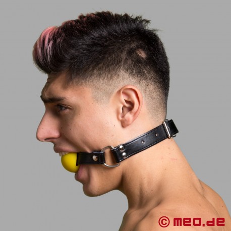 Ball gag giallo - bavaglio con palloncino giallo