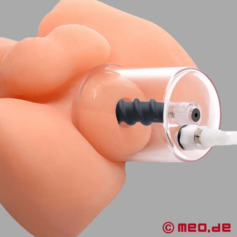 Anaalpomp met dildo - Vacuüm anaalcilinder anale dilatatie - Rosebud Driller