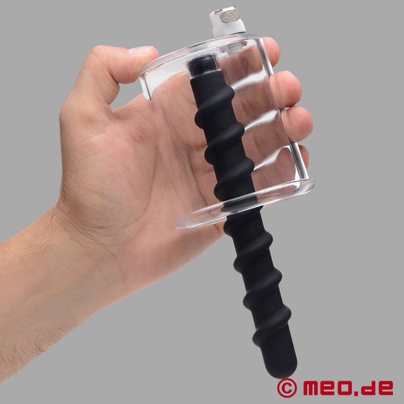 Anális pumpa dildóval - Vákuumos anális henger Anális tágítás - Rosebud Fúró
