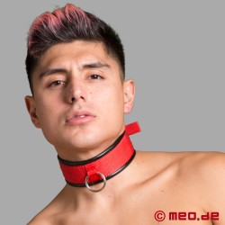 BDSM Halsband aus Nylon mit O-Ring