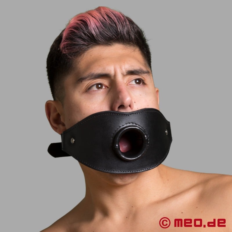 Lockable gag with tube - piss gag