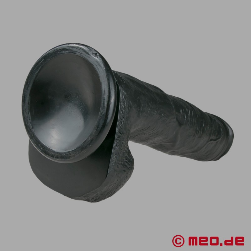 Big Black Cock - Valósághű vibrátor 22,5 cm fekete