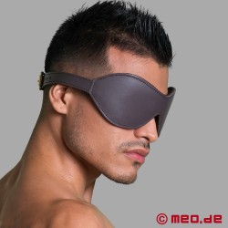 Leather bondage blindfold De Luxe