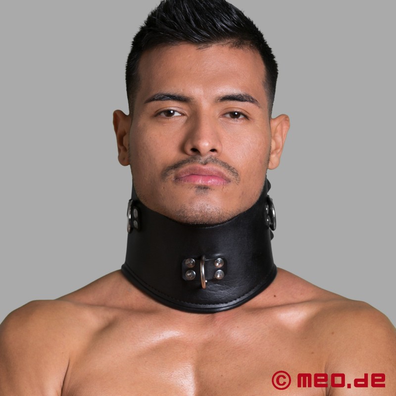 Bondage Posture Collar - Corsé de cuero para el cuello
