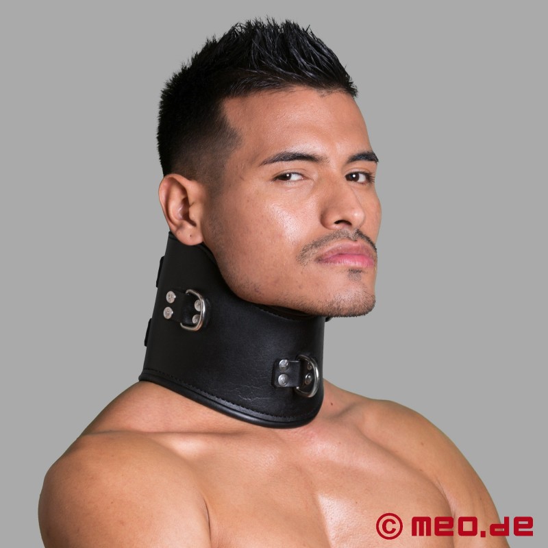 Bondage Posture Collar - Corsé de cuero para el cuello