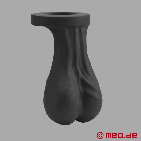 Cockring mit XL Eiern – Penisring mit Hoden - schwarz