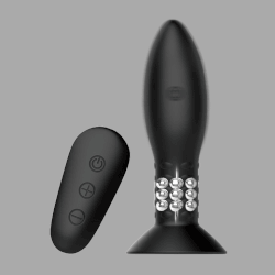 Vibrador anal rimming com controlo remoto